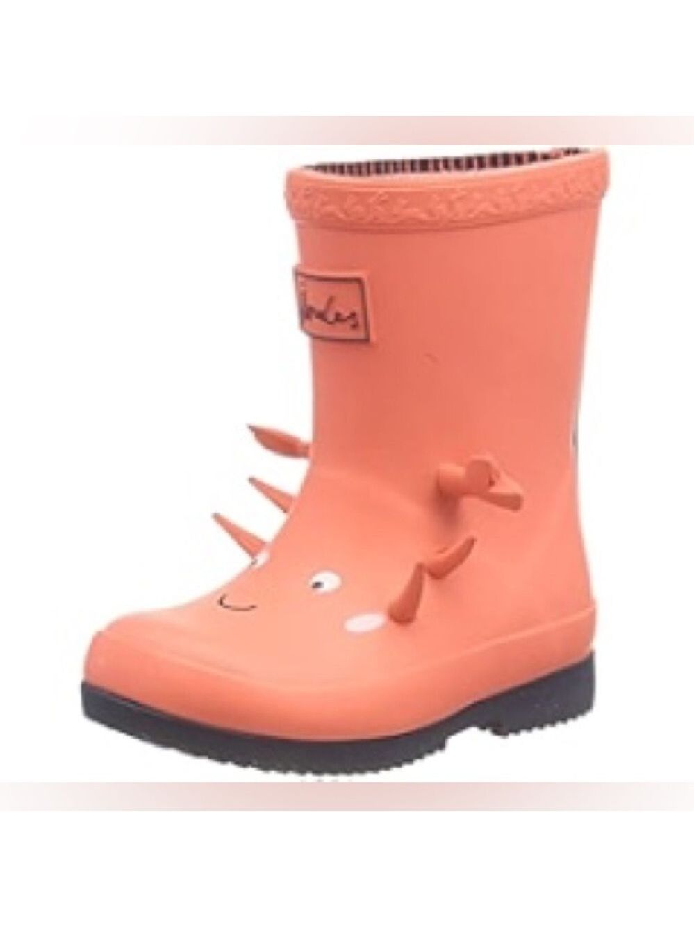 Size 6 Toddler Joules Kids Coral Rain Boots with Fun Spikes